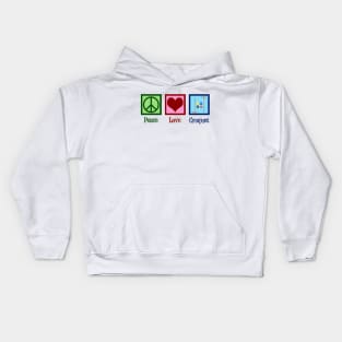 Peace Love Croquet Kids Hoodie